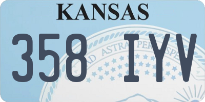 KS license plate 358IYV