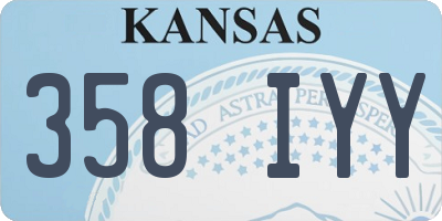 KS license plate 358IYY