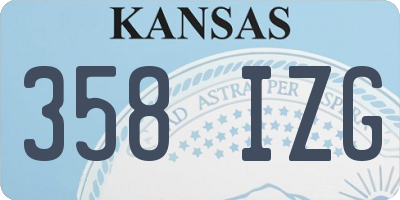 KS license plate 358IZG