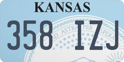 KS license plate 358IZJ