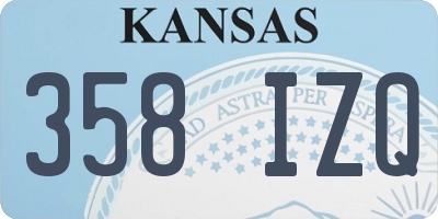 KS license plate 358IZQ