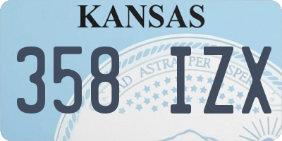 KS license plate 358IZX