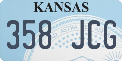 KS license plate 358JCG