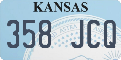 KS license plate 358JCQ