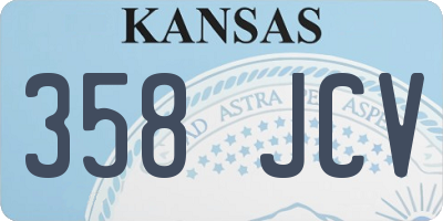 KS license plate 358JCV