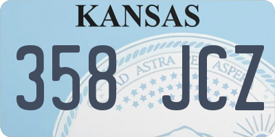 KS license plate 358JCZ