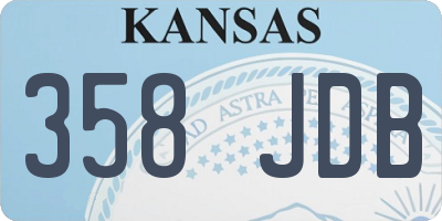 KS license plate 358JDB