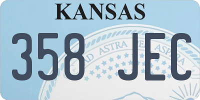KS license plate 358JEC