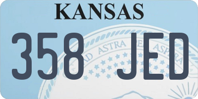 KS license plate 358JED