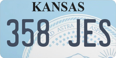 KS license plate 358JES