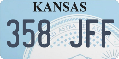 KS license plate 358JFF