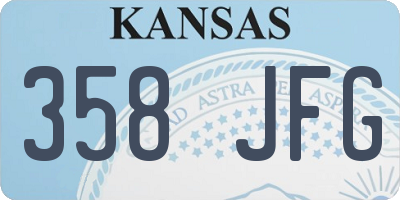 KS license plate 358JFG