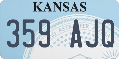 KS license plate 359AJQ