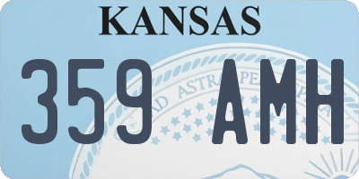 KS license plate 359AMH