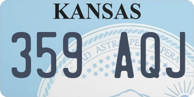 KS license plate 359AQJ