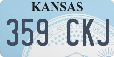 KS license plate 359CKJ