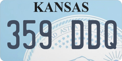 KS license plate 359DDQ