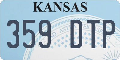 KS license plate 359DTP