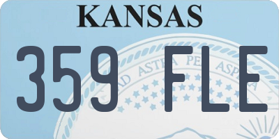 KS license plate 359FLE