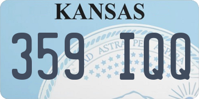 KS license plate 359IQQ
