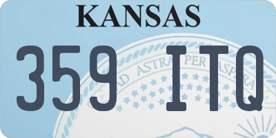 KS license plate 359ITQ