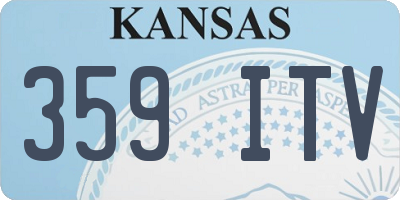 KS license plate 359ITV