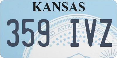 KS license plate 359IVZ