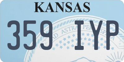 KS license plate 359IYP