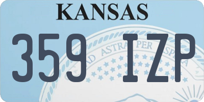 KS license plate 359IZP