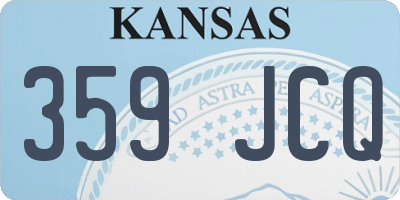 KS license plate 359JCQ