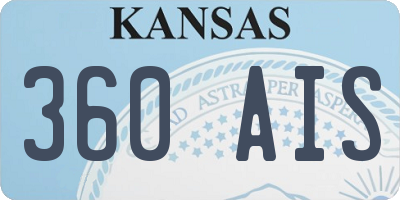 KS license plate 360AIS