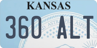 KS license plate 360ALT