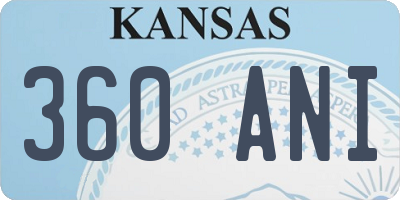 KS license plate 360ANI