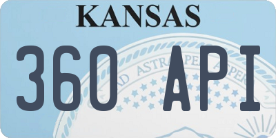 KS license plate 360API