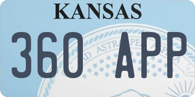 KS license plate 360APP