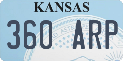 KS license plate 360ARP