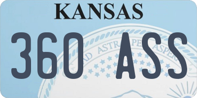 KS license plate 360ASS