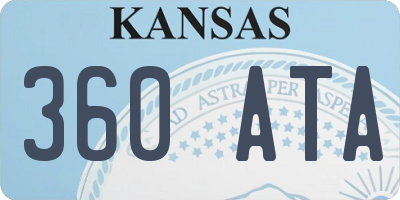 KS license plate 360ATA