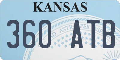 KS license plate 360ATB