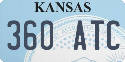 KS license plate 360ATC