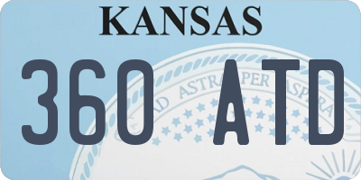 KS license plate 360ATD