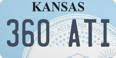 KS license plate 360ATI
