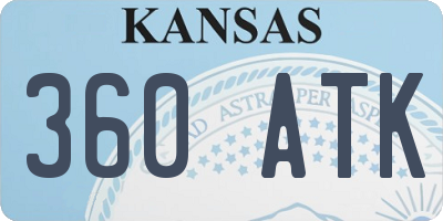 KS license plate 360ATK
