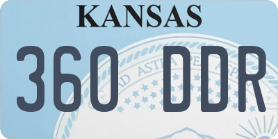KS license plate 360DDR