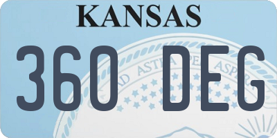 KS license plate 360DEG