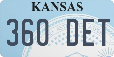 KS license plate 360DET