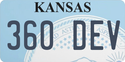 KS license plate 360DEV