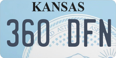 KS license plate 360DFN