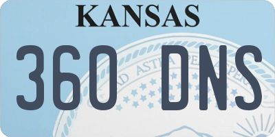 KS license plate 360DNS