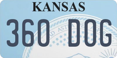 KS license plate 360DOG